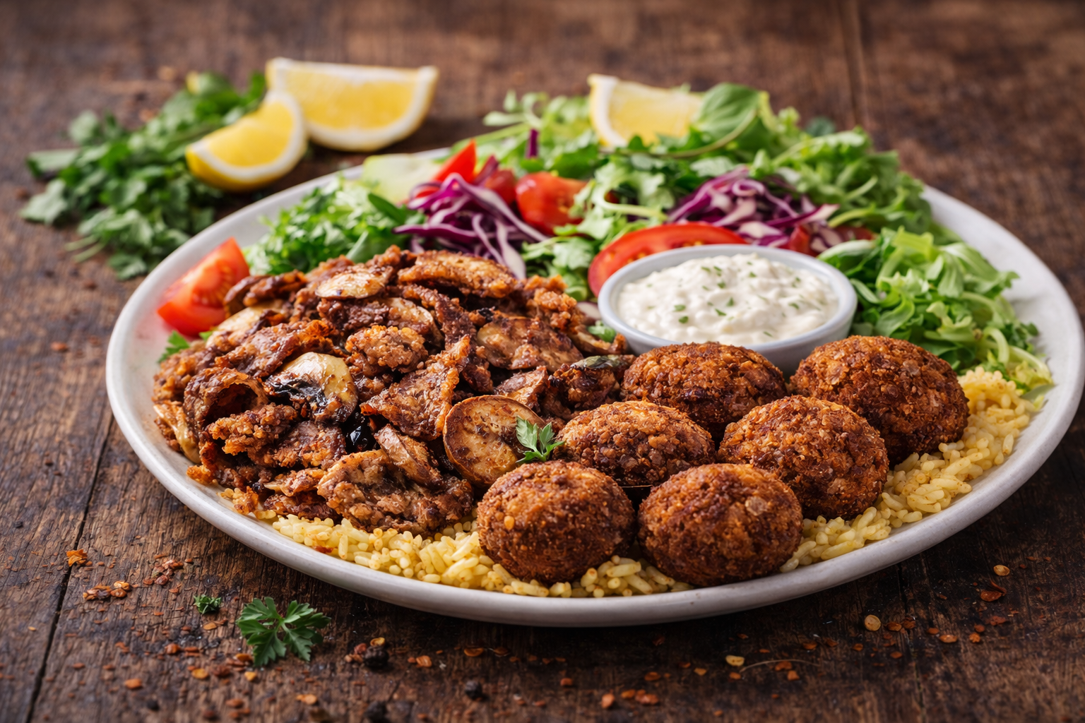 Falafel mit Salat