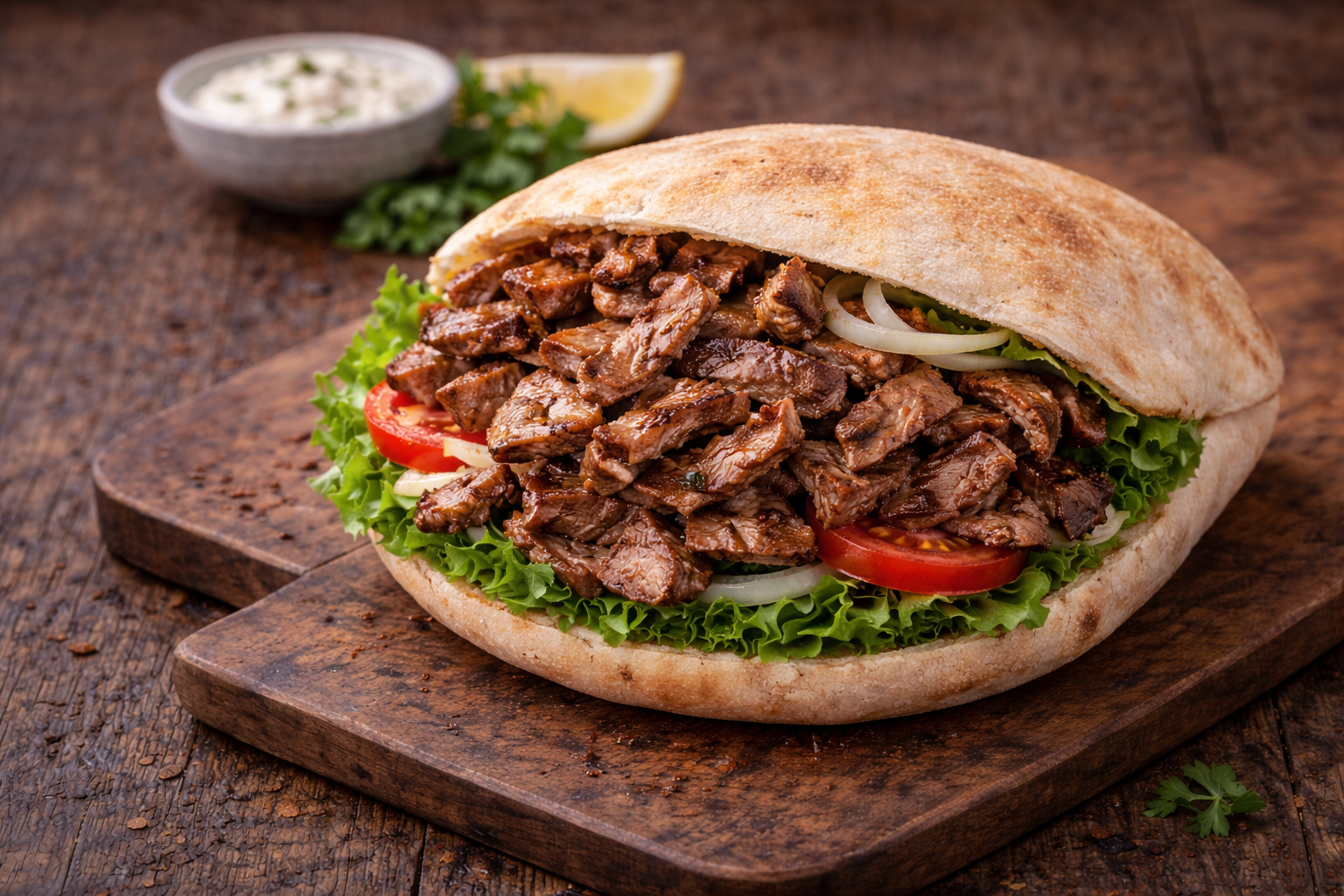 Steak Kebap im Fladenbrot